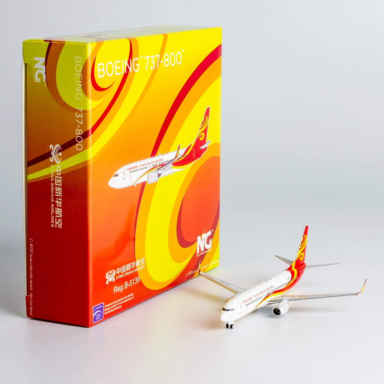 1/400 China Xinhua Airlines Boeing 737-800 B-5139 NG58187 - cover